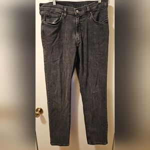 Levis 541 Jeans Black Athletic Fit Stretch Straight Leg Denim Men's Size 34x34
